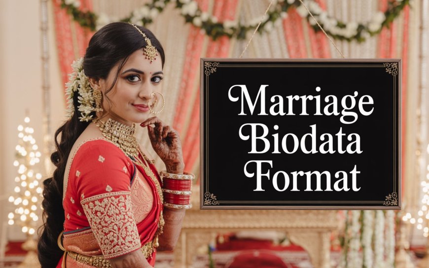 Bio Data for Marriage Simple Yet Impressive